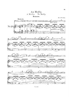 Прощание с Петрбургом : No.11 К Молли для виолончели и фортепиано by Михаил Глинка