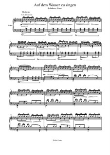 Баркарола, D.774 Op.72: Для фортепиано by Франц Шуберт