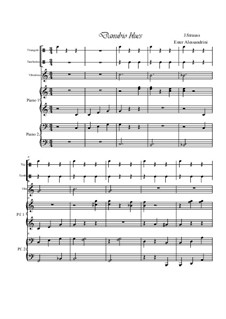 На прекрасном голубом Дунае, Op.314: For keyboards and percussion by Иоганн Штраус (младший)