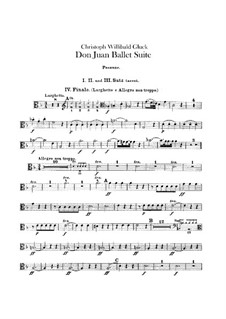 Дон Жуан. Балетная сюита, Wq.52: Партия тромбонов by Кристоф Виллибальд Глюк