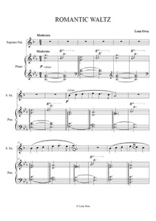 Romantic Waltz for soprano saxophone and piano: Romantic Waltz for soprano saxophone and piano by Lena Orsa