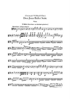 Дон Жуан. Балетная сюита, Wq.52: Партия альтов by Кристоф Виллибальд Глюк