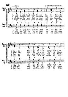 Шесть песен, Op.19a: No.5 Привет, для хора by Феликс Мендельсон-Бартольди