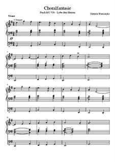 Choralfantasie - Lobe den Herren (EG 316): Choralfantasie - Lobe den Herren (EG 316) by Dietrich Wierczeyko