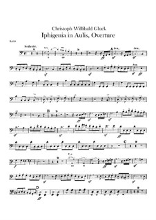 Ифигения в Авлиде, Wq.40: Увертюра – Партия контрабаса by Кристоф Виллибальд Глюк