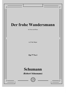 No.1 Der frohe Wandersmann: E flat Major by Роберт Шуман