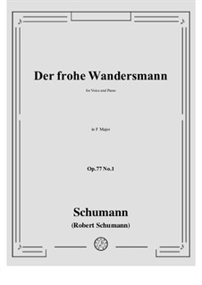 No.1 Der frohe Wandersmann: Фа мажор by Роберт Шуман