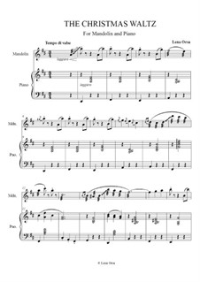 Новогодний вальс: For mandolin and piano by Lena Orsa