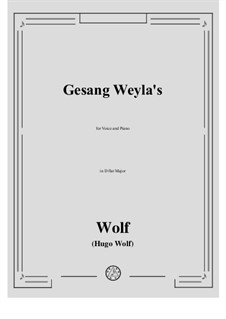 Тетрадь IV: No.46 Gesang Weylas in D flat Major by Хуго Вольф