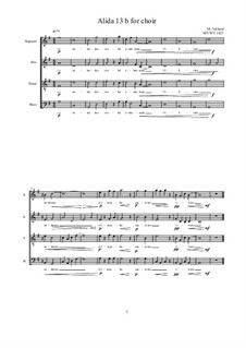 Alida No.13 for Choir: Version b, MVWV 1427 by Maurice Verheul