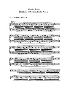 Дафнис и Хлоя. Сюита No.2, M.57b: Партия флейт by Морис Равель