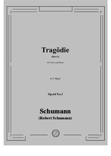 No.3 Tragodie: Part I in C Major by Роберт Шуман