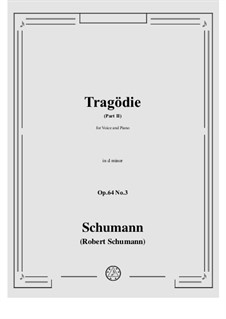 No.3 Tragodie: Part II in d minor by Роберт Шуман