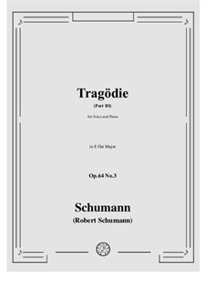 No.3 Tragodie: Part III in E flat Major by Роберт Шуман