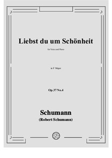 No.4 Liebst du um Schonheit: Фа мажор by Роберт Шуман