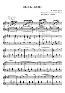 Песнь любви (вальс): Песнь любви (вальс) by Карл Фельдман