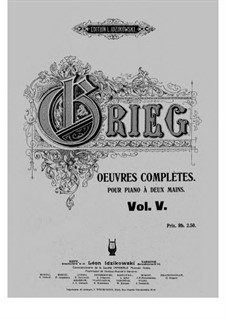 Œuvres Complètes pour Piano à Deux Mains: Volume V by Эдвард Григ