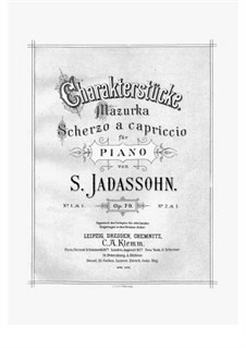 Charakterstücke, Op.79: No.1 Mazurka by Саломон Ядассон