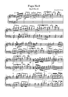 Fuga No.9, Op.9 No.15: Fuga No.9 by Beautiful things Martínez