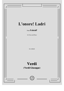 Фальстаф: L'onore! Ladri in e minor by Джузеппе Верди