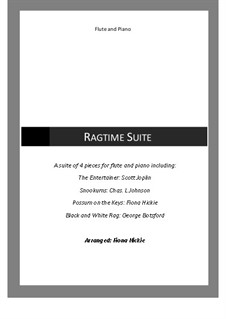 Ragtime Suite: Для флейты и фортепиано by Скотт Джоплин, Charles Leslie Johnson, George Botsford, Fiona Hickie