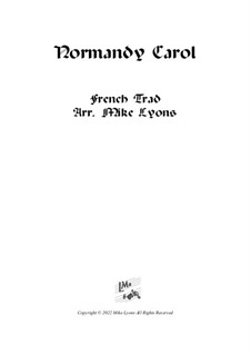 Normandy Carol: For wind quintet by Unknown (works before 1850)