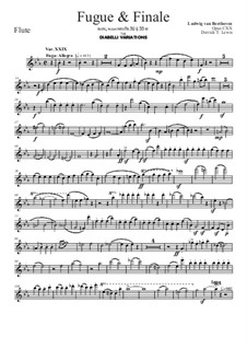 Тридцать три вариации на тему вальса А. Диабелли, Op.120: Fugue and Finale by Людвиг ван Бетховен