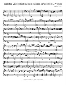 Suite in G Minor for Unspecified Instrumentation: I. Prelude by Mitch Boucher