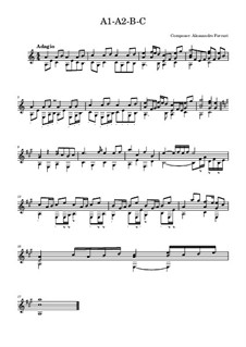 Small composition for classical guitar: Small composition for classical guitar by Alessandro Ferrari
