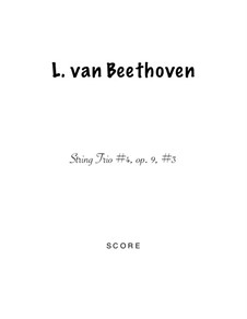 Струнное трио No.4 ре мажор, Op.9 No.2: Version for flute, clarinet and bassoon by Людвиг ван Бетховен