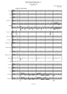 Сюита No.1. В пещере горного короля, Op.46 No.4: Партитура by Эдвард Григ