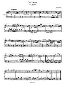 Сонатина соль мажор: Для фортепиано by Людвиг ван Бетховен