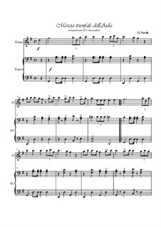 Марш: Для флейты и фортепиано by Джузеппе Верди