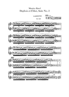 Дафнис и Хлоя. Сюита No.2, M.57b: Партии кларнетов by Морис Равель