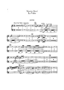 Вальс. Хореографическая поэма для оркестра, M.72: Партия альта by Морис Равель