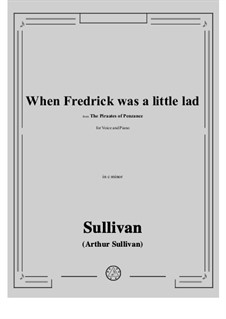 When Fredrick was a little lad: C minor by Артур Салливан