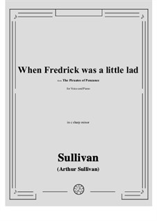 When Fredrick was a little lad: C sharp minor by Артур Салливан