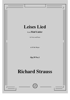 No.1 Leises Lied: B flat Major by Рихард Штраус