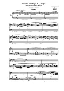 14 Toccatas and Fugues for Cembalo (or Piano): Toccata and Fugue No.5 in G major by Алессандро Скарлатти