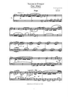 14 Toccatas and Fugues for Cembalo (or Piano): Toccata and Fugue No.7 in D major by Алессандро Скарлатти