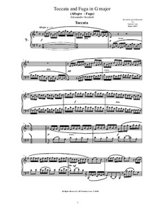 14 Toccatas and Fugues for Cembalo (or Piano): Toccata and Fugue No.9 in G major by Алессандро Скарлатти