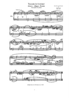 14 Toccatas and Fugues for Cembalo (or Piano): Toccata and Fugue No.10 in A minor by Алессандро Скарлатти