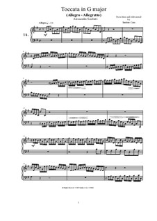 14 Toccatas and Fugues for Cembalo (or Piano): Toccata No.14 in G major by Алессандро Скарлатти