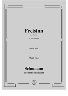 No.2 Свобода духа: Для голоса и фортепиано by Роберт Шуман