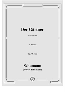 No.3 Der Gartner: No.3 Der Gartner by Роберт Шуман