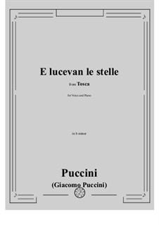 Тоска: E lucevan le stelle by Джакомо Пуччини