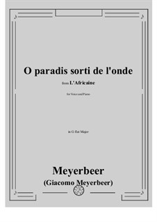 Африканка: O paradis sorti de l'onde by Джакомо Мейербер