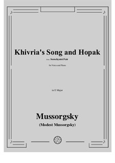 Фрагменты: Khivria's Song and Hopak by Модест Мусоргский