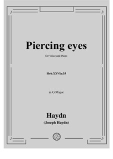 Piercing eyes, Hob.XXVIa:35: Piercing eyes by Йозеф Гайдн