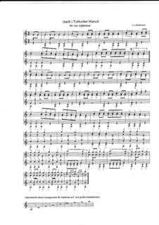 Марш для военного оркестра No.1 фа мажор, WoO 18: For four horns by Людвиг ван Бетховен